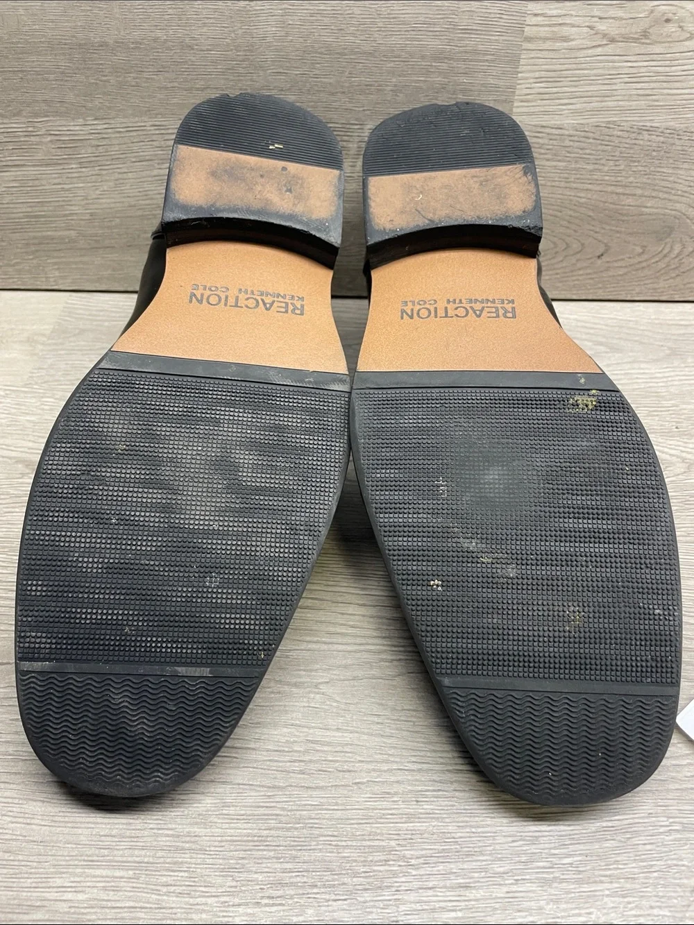 Reaction Kenneth Cole Black Slip-On Dress Loafers #1099